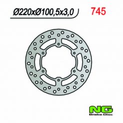 Bremsscheibe NG Brake Disc 220/100/3mm (6 Loch)