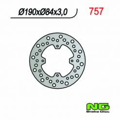 Bremsscheibe NG Brake Disc 190/84/3mm (4 Loch)