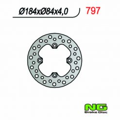 Bremsscheibe NG Brake Disc 184/84/4mm (4 Loch)