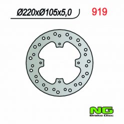 Bremsscheibe NG Brake Disc 220/105/5mm (4 Loch)