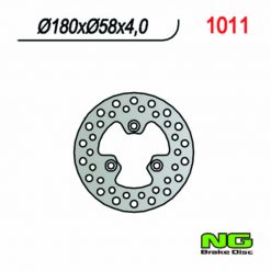 Bremsscheibe NG Brake Disc 180/58/4mm (3 Loch)