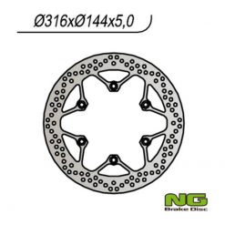 Bremsscheibe NG Brake Disc 316/144/5mm (6 Loch)