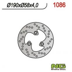Bremsscheibe NG Brake Disc 190/58/4mm (3 Loch)