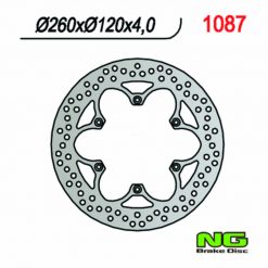 Bremsscheibe NG Brake Disc 260/120/4mm (6 Loch)