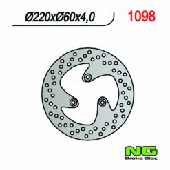 Bremsscheibe NG Brake Disc 220/60/4mm (3 Loch)