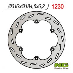 Bremsscheibe NG Brake Disc 316/184.5/6.2mm (6 Loch)