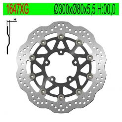 Bremsscheibe NG Brake Disc 300/80/5.5mm (5 Loch)