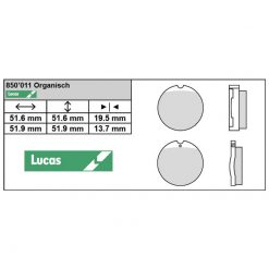Bremsbelag TRW-Lucas MCB35 Semi-Metal (Paar)