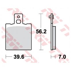 Bremsbeläge TRW-Lucas MCB75 Semi-Metal