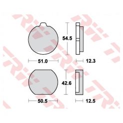 Bremsbeläge TRW-Lucas MCB79 Semi-Metal