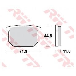 Bremsbeläge TRW-Lucas MCB501 Semi-Metal