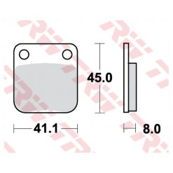 Bremsbeläge TRW-Lucas MCB510 Semi-Metal