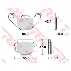 Bremsbeläge TRW-Lucas MCB517 Semi-Metal