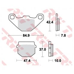 Bremsbeläge TRW-Lucas MCB522 Semi-Metal