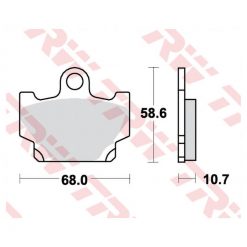 Bremsbeläge TRW-Lucas MCB524 Semi-Metal