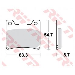 Bremsbeläge TRW-Lucas MCB530 Semi-Metal