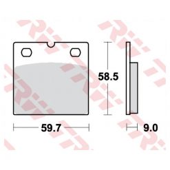 Bremsbeläge TRW-Lucas MCB533 Semi-Metal