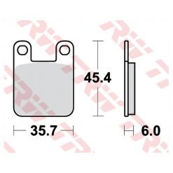 Bremsbelag TRW-Lucas MCB535 Semi-Metal NML