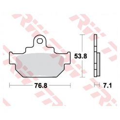 Bremsbeläge TRW-Lucas MCB550 Semi-Metal