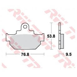 Bremsbeläge TRW-Lucas MCB551 Semi-Metal