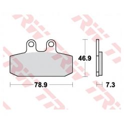Bremsbeläge TRW-Lucas MCB557 Semi-Metal
