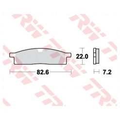 Bremsbeläge TRW-Lucas MCB558 Semi-Metal