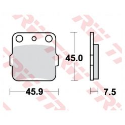 Bremsbeläge TRW-Lucas MCB561 Semi-Metal