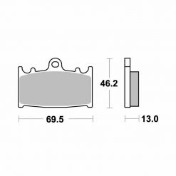 Bremsbelag Lucas MCB 741 Standard (Paar)