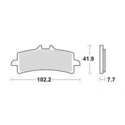 Bremsbelag Lucas MCB792SV Sinter vorne (Paar)