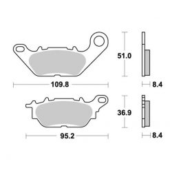 Bremsbelag Lucas MCB812 Standard (Paar)