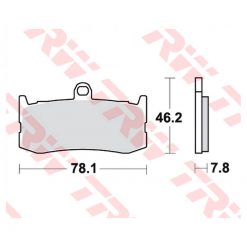 Bremsbelag Lucas MCB816SV Sinter vorne