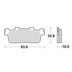 Bremsbelag Lucas MCB821 sinter
