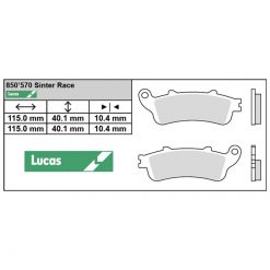 Bremsbelag Lucas MCB 840 SH Sinter Performance (Paar)