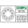 Bremsscheibe Lucas (MSW 246) 300/132/5mm schwimmend