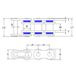 Kette 525 DC 525MRX2 124L, QX-Ring, verstärkt plus