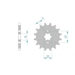Ritzel Yamaha 428/14Z