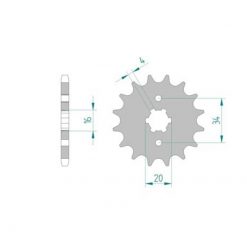 Ritzel Yamaha 428/15Z