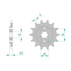 Ritzel Afam Hyosung 520/14Z