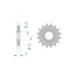 Ritzel Yamaha 530/17Z