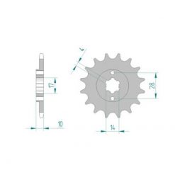 Ritzel Derbi 420/13Z