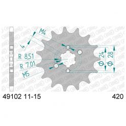 Ritzel Aprilia (Derbi) 420/14Z
