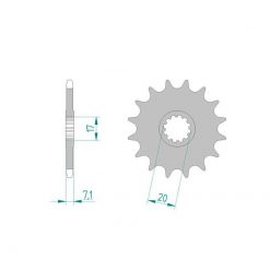 Ritzel AM6 420/12Z  PBR