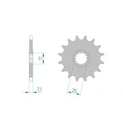 Ritzel Minarelli AM6 420/13Z