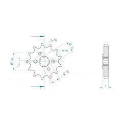Ritzel ESJOT Beta, Fantic, Yamaha 125 2021 -> 428/14Z