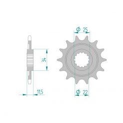 Ritzel Sherco 520/14Z