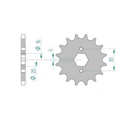 Ritzel Cagiva 428/15Z