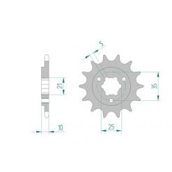 Ritzel Cagiva,Suzuki 520/14Z