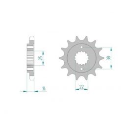 Ritzel Cagiva 530/14Z