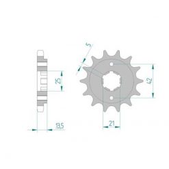 Ritzel Cagiva 530/15Z