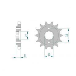 Ritzel Cagiva 530/15Z